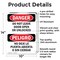 Signmission Do Not Leave Door Open Or Unlocked Bilingual, 10 in W x Rectangle, Aluminum OS-2PACK-DS-A-1014-VS-1152 - alternate 7